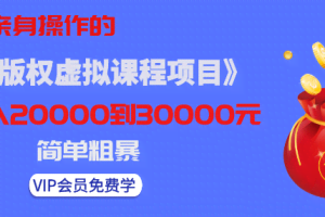 黄岛主亲身操作的《无版权虚拟课程项目》一天卖出十几单，日赚500+简单粗暴！