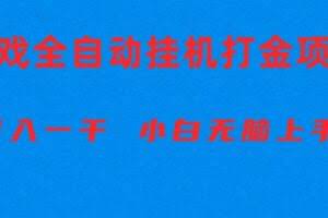 （10215期）全自动游戏打金搬砖项目，日入1000+ 小白无脑上手