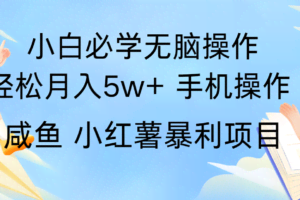 全网首发2024最暴利手机操作项目，简单无脑操作，每单利润最少500+