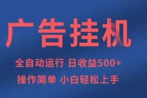 广告挂G全自动5张+项目，操作简单，小白轻松上手【揭秘】