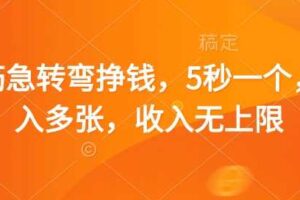 脑筋急转弯挣钱，5秒一个，日入多张，收入无上限【揭秘】