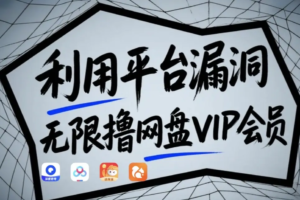 利用平台漏洞，无限撸网盘VIP会员，用户亲测有效！【漏洞原理+操作演示】