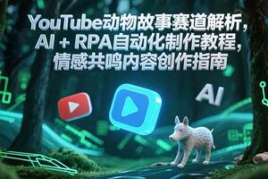 YouTube动物故事赛道解析，AI+RPA自动化制作教程，情感共鸣内容创作指南