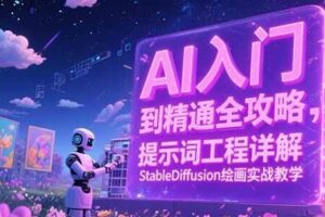 AI入门到精通全攻略，提示词工程详解，StableDiffusion绘画实战教学