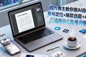 (16131期)百万博主教你做AI自媒体:账号定位+爆款选题+AI创作 打造高转化账号月赚5w