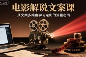 电影解说文案课,从文案多维度学习电影的流量密码