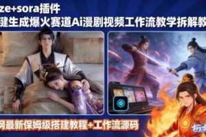 SORA2一键生成AI漫剧视频coze工作流搭建教程,小白轻松入局漫剧圈