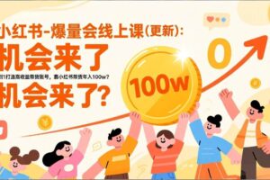 (17047期)2025小红书爆量会线上课(新) :0到1打造高收益带货账号,靠小红书带货年入100w?机会来了!