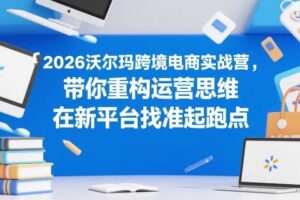 2026沃尔玛跨境电商实战营,带你重构运营思维,在新平台找准起跑点