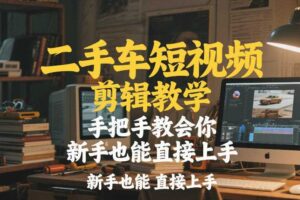 二手车短视频剪辑教学,手把手教会你,新手也能直接上手