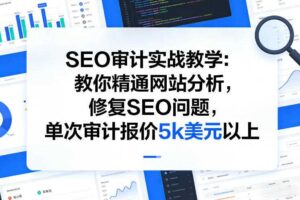 SEO审计实战教学:教你精通网站分析,修复SEO问题,单次审计报价5k美元以上