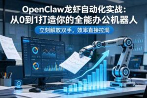 OpenClaw龙虾自动化实战:从0到1打造你的全能办公机器人,立刻解放双手,效率直接拉满