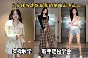 通过Coze工作流，制作《跳舞卡点换装视频》，两分钟制作完成，从0到1演示搭建过程