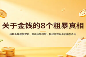 关于金钱的8个粗暴真相:拆解金钱底层逻辑,跳出认知误区,轻松实现财务充裕与自由