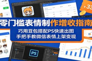 零门槛表情制作增收指南:巧用豆包搭配 PS 快速出图,手把手教微信表情上架变现